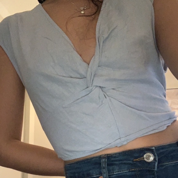 Blue crop top - Picture 2 of 2